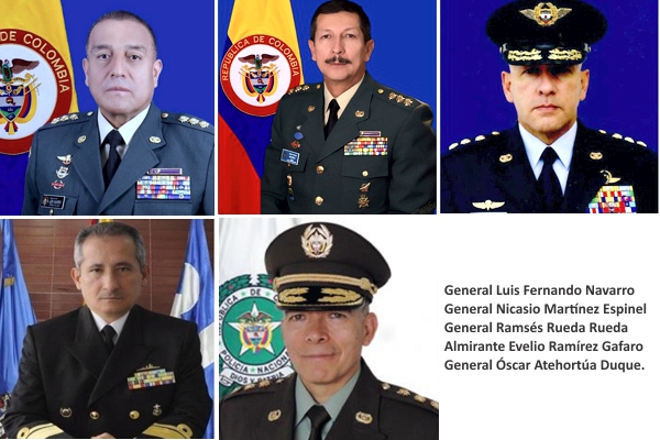 Presidente cambió la cúpula Militar y de Policía