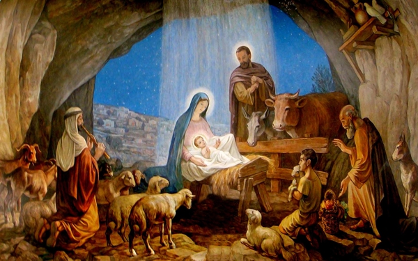 Jesús nace en un establo