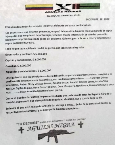 Resguardo de Huellas declaró Alerta de Navidad