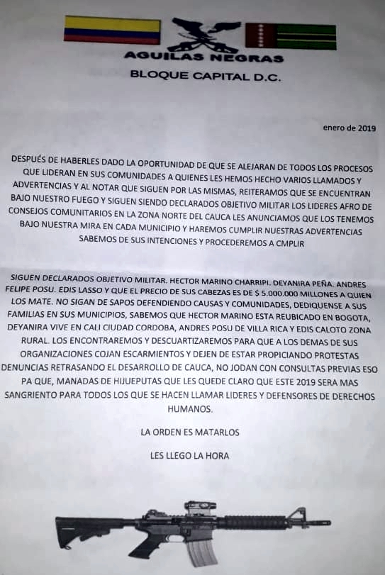 Líderes sociales en zozobra constante
