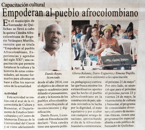 Proclama del Cauca rechaza presunto plagio Proclama del Cauca rechaza presunto plagio