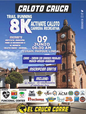 Todos en Caloto a practicar deporte este 9 de junio