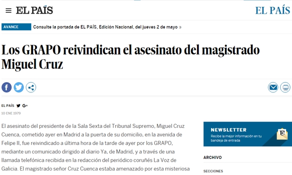 Democracia española: cómo me tocó vivir y compartir con miembros del GRAPO