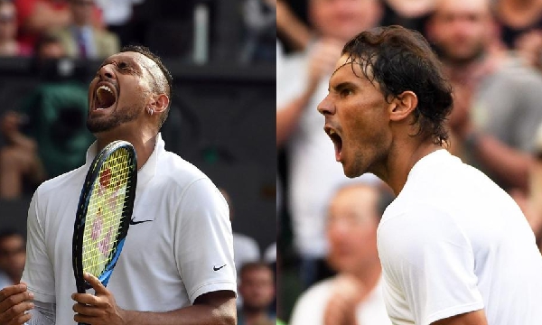 Nick Kyrgios y Rafael Nadal