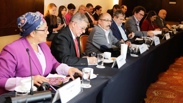 representantes del @PartidoFARC con los miembros del Consejo de Seguridad representantes del @PartidoFARC con los miembros del Consejo de Seguridad