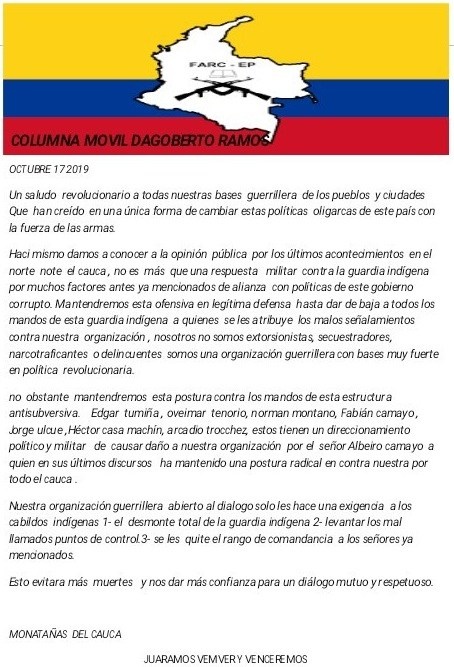 Avanza proyecto sicarial en el Norte del Cauca