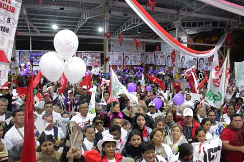 Multitud respalda a candidatos del Cauca