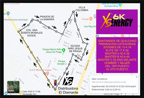 Llega la carrera recreativa 3k-6k a Santander de Quilichao