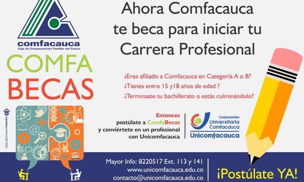 Becas de Unicomfacauca disponibles Becas de Unicomfacauca disponibles