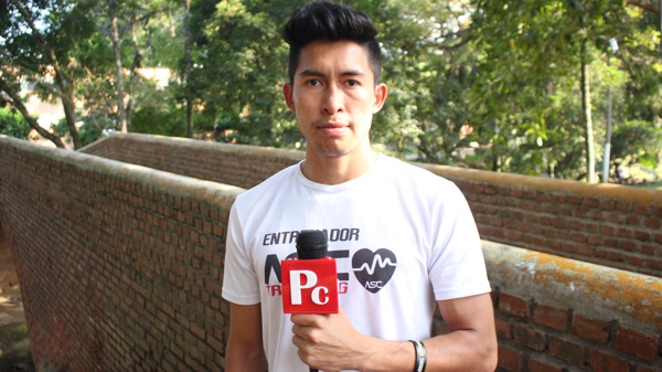 Cesar Sandoval, entrenador y practicante de parkour.