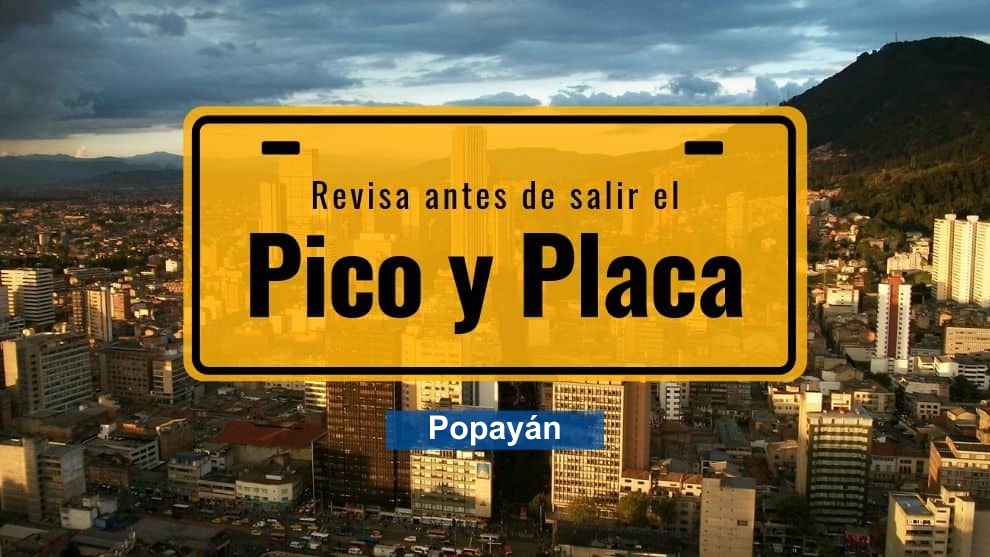 Pico y Placa en Popayán a partir de 14 de enero Pico y Placa en Popayán a partir de 14 de enero