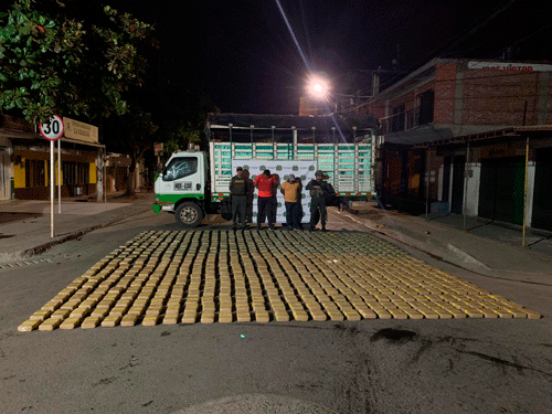 Incautan 740 kilos de marihuana en el Cauca Incautan 740 kilos de marihuana en el Cauca