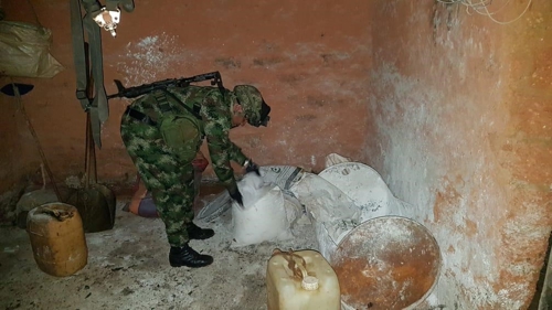 Desmantelan laboratorio de coca y capturan traficantes de armas