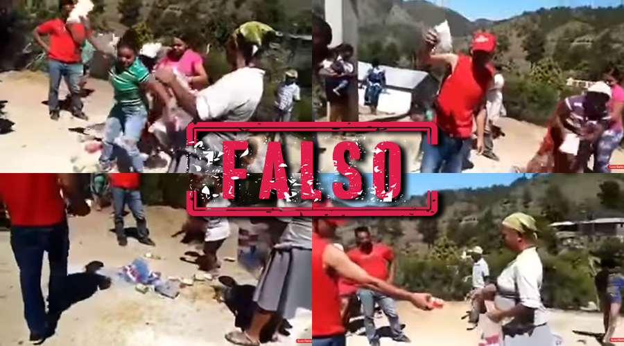 No, este video no es de venezolanos botando comida en Colombia