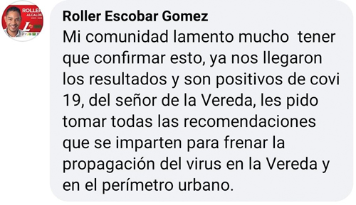 Confirmado el primer caso de Covid-19 en Villa Rica