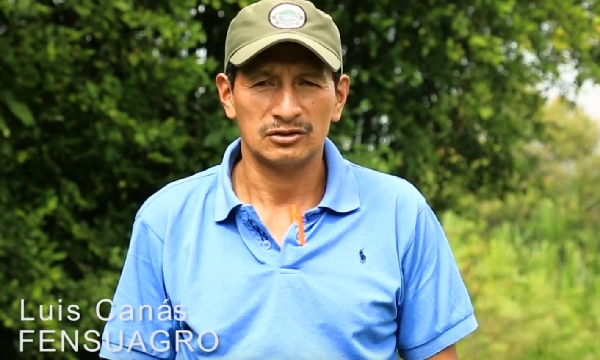 Luis Alberto Canás, presidente de la Reserva Campesina. Reserva Campesina cerrará compuertas de la hidroeléctrica en Caloto