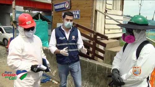 Verificación de protocolos de bioseguridad en obras de Cali