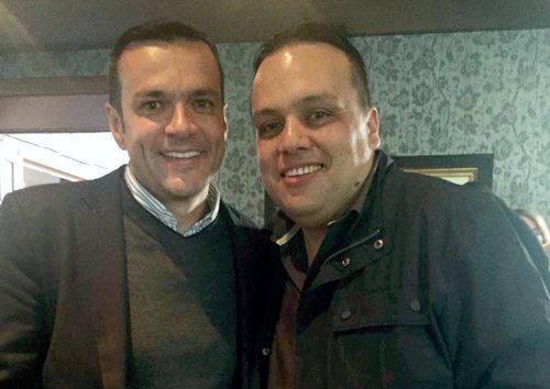 Con Juan Diego Alvira