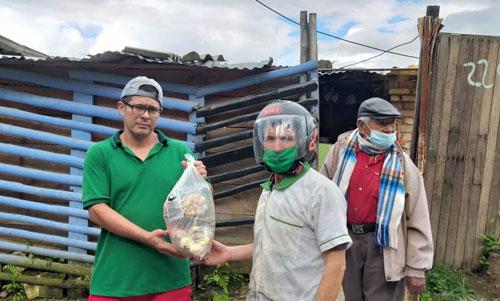 Familia en Popayán gestiona alimentos para los más vulnerables