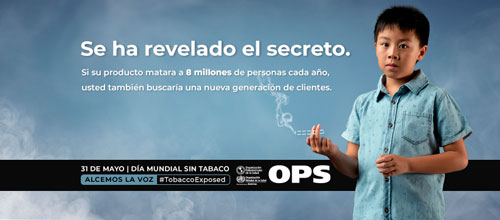 OPS insta a resistir engaño de industria tabacalera OPS insta a resistir engaño de industria tabacalera