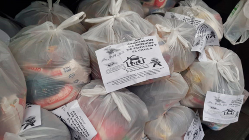 La solidaridad de Popayán llevó mercados a artistas y sus familias AMP La solidaridad de Popayán llevó mercados a artistas y sus familias