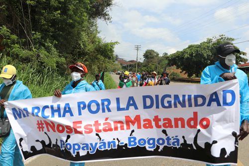 Avanza hacia Bogotá la Marcha por la dignidad