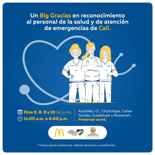 Big Gracias es la iniciativa de agradecimiento al personal de salud
