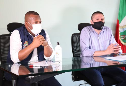 Elías Larrahondo Carabalí / Oscar Eduin López Sánchez Alcalde de Buenos Aires garantiza saneamiento fiscal al finalizar este año