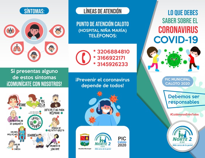 Caloteños ¡Prevenir el coronavirus está en sus manos!