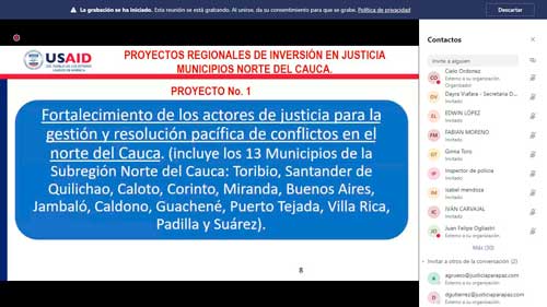Proyectos Regionales de inversión para el norte del Cauca Proyectos Regionales de inversión para el norte del Cauca