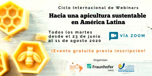 Unicomfacauca presenta un ciclo de Webinar internacionales sobre apicultura Unicomfacauca presenta un ciclo de Webinar internacionales sobre apicultura