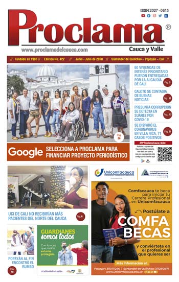 En circulación edición impresa No. 423 Proclama del Cauca y Valle En circulación edición impresa No. 423 Proclama del Cauca y Valle