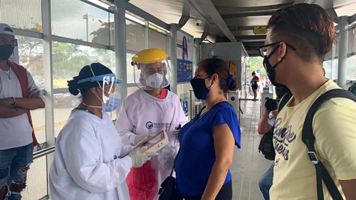 En estaciones del MIO se estará tomando pruebas rápidas para covid - 19