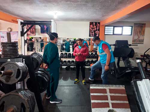 Inspección a gimnasios y otras acciones en Popayán Inspección a gimnasios y otras acciones en Popayán