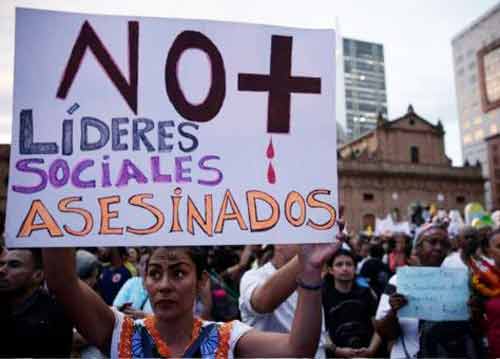 Por la vida de los líderes sociales