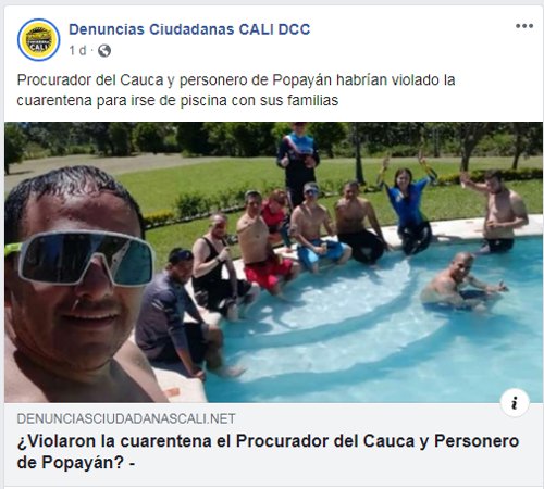 Procurador y personero no infringieron cuarentena