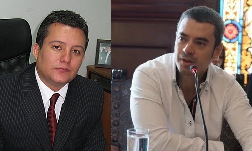 Procurador regional, Andrés Rene Chávez y personero de Popayán, Jaime Andrés López.