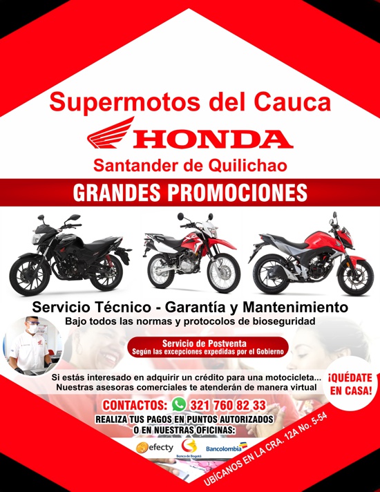 Supermotos del Cauca / Honda / Santander de Quilichao