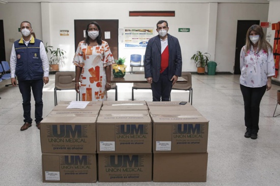 Cauca recibe más de 527 mil elementos de protección personal para talento humano en salud