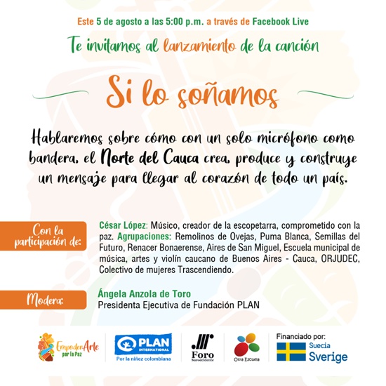 Lanzamiento de la canción - Si lo soñamos - Fundación PLAN Lanzamiento de la canción - Si lo soñamos - Fundación PLAN