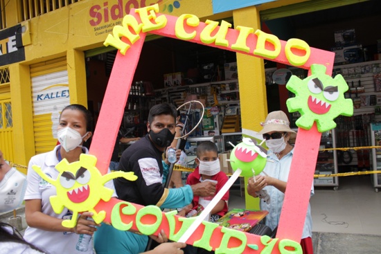 Así se vivió la campaña "Yo Me Cuido" del Covid 19, en Corinto
