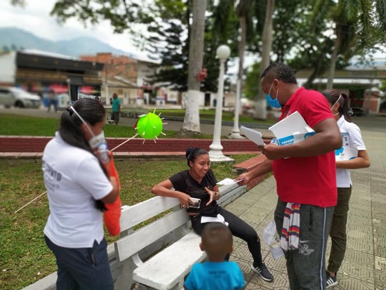 Así se vivió la campaña "Yo Me Cuido" del Covid 19, en Corinto