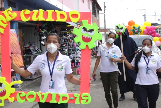 Así se vivió la campaña "Yo Me Cuido" del Covid 19, en Corinto