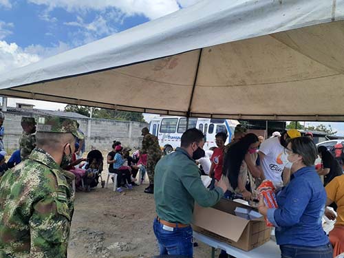 Jornada de ayuda humanitaria a migrantes en Popayán