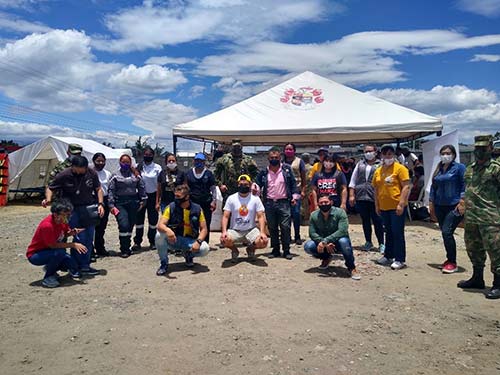 Jornada de ayuda humanitaria a migrantes en Popayán