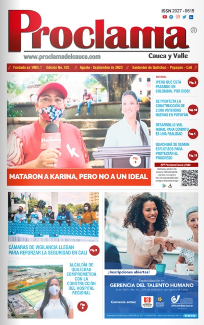 En circulación la Edición Impresa #425 de Proclama del Cauca y Valle En circulación la Edición Impresa #425 de Proclama del Cauca y Valle