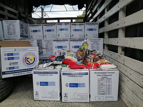 Gobernación del Cauca y Unidad Nacional para la Gestión del Riesgo inician entrega de Kits de Alimentos para la población vulnerable mayor de 70 años