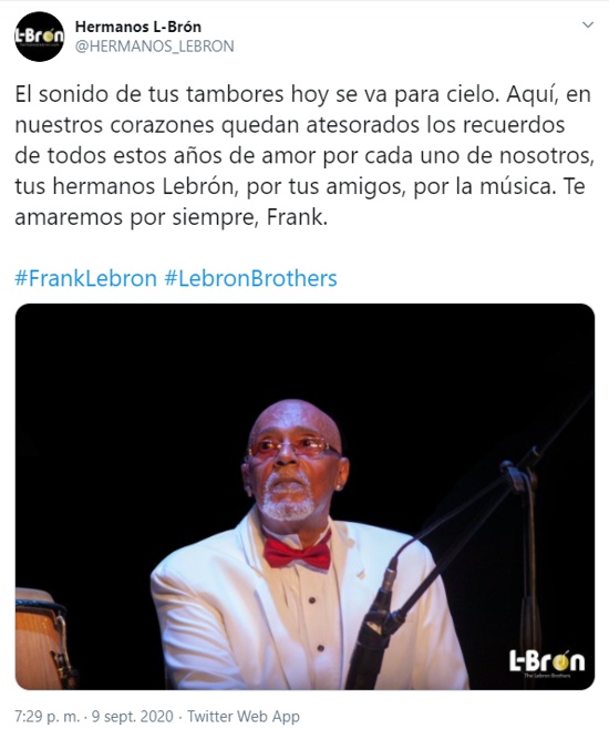 La salsa está de luto por muerte de uno de los Hermanos Lebrón