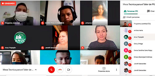 Jóvenes víctimas del conflicto armado participan en la construcción de la Política Pública de Juventud