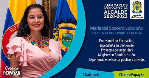 María del Socorro Londoño asumió como secretaria del Deporte y la Cultura